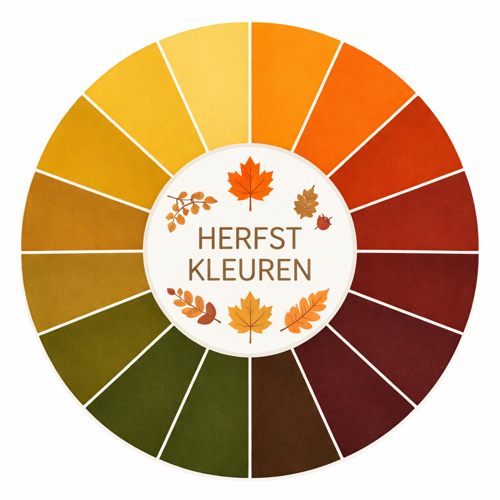 Kleurenpalet herfstkleuren